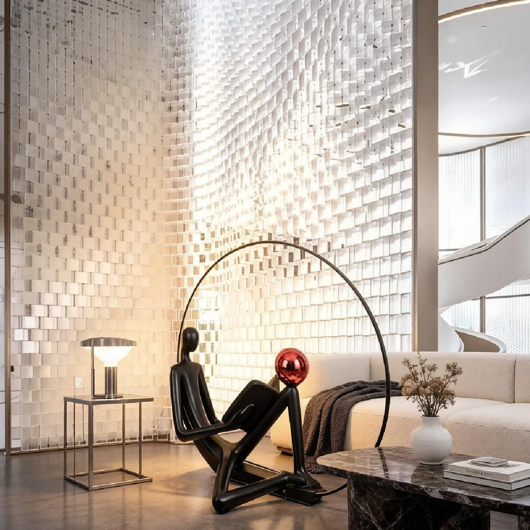 Thinker Sculpture Floor Lamp 2