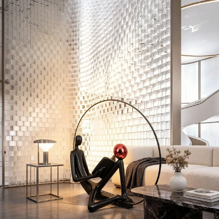 Thinker Sculpture Floor Lamp 2