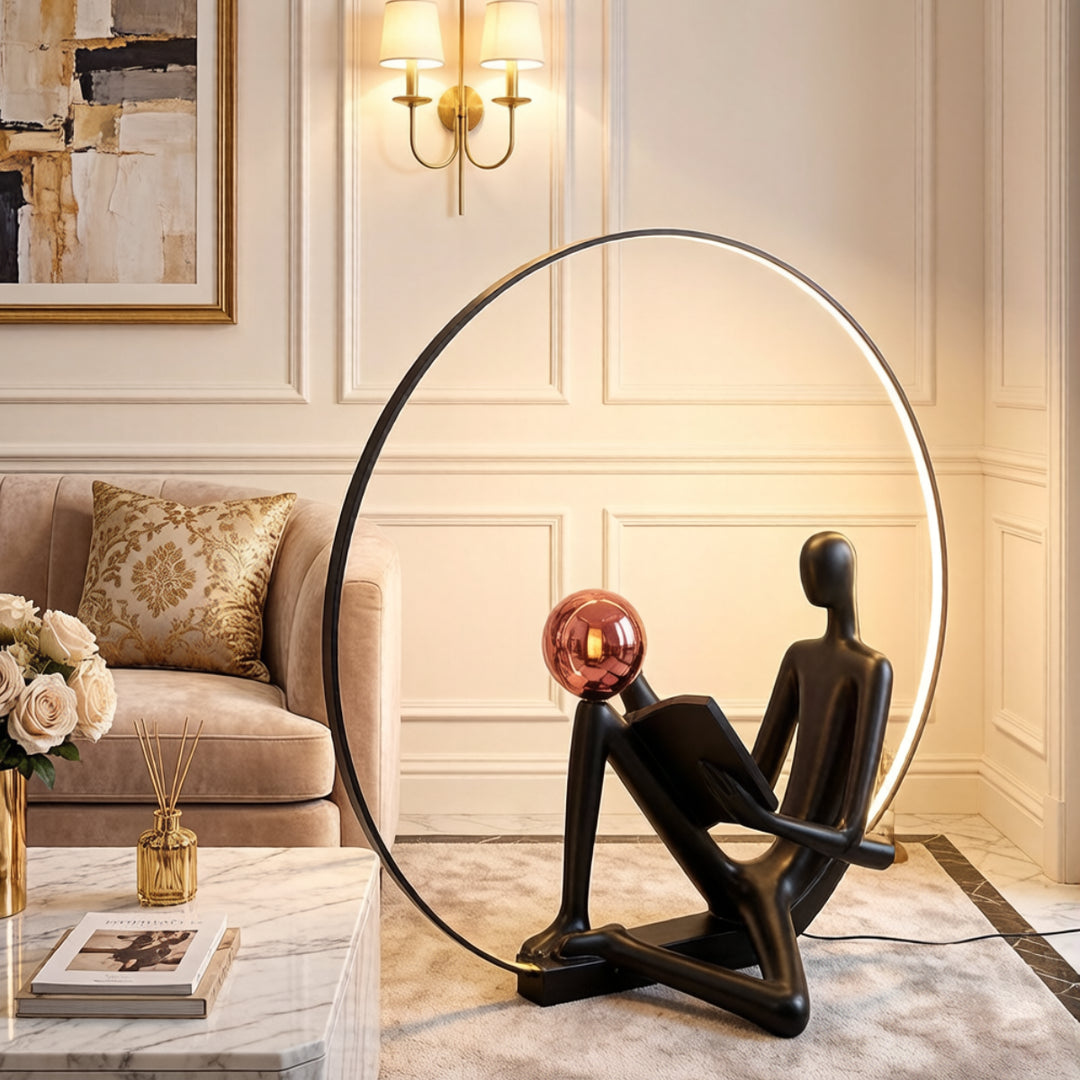 Thinker Sculpture Floor Lamp 3
