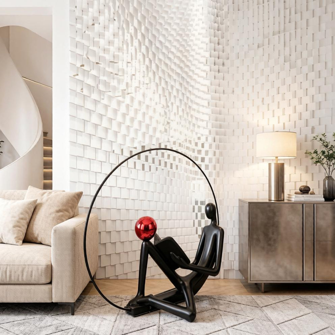 Thinker Sculpture Floor Lamp 5