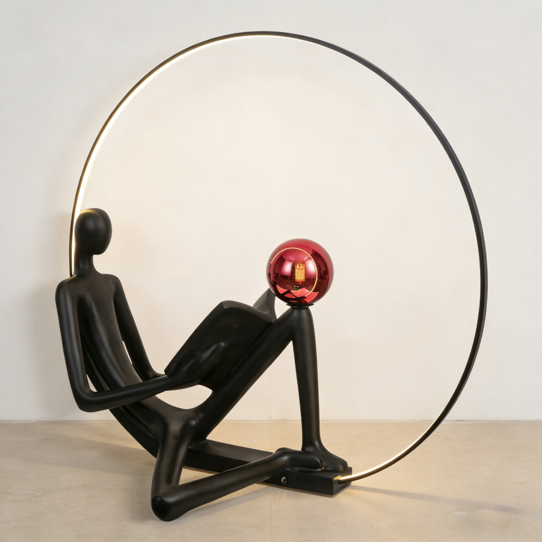 Thinker Sculpture Floor Lamp 6