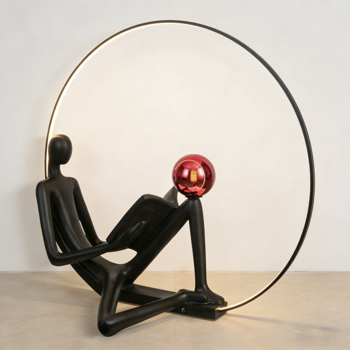 Thinker Sculpture Floor Lamp 6