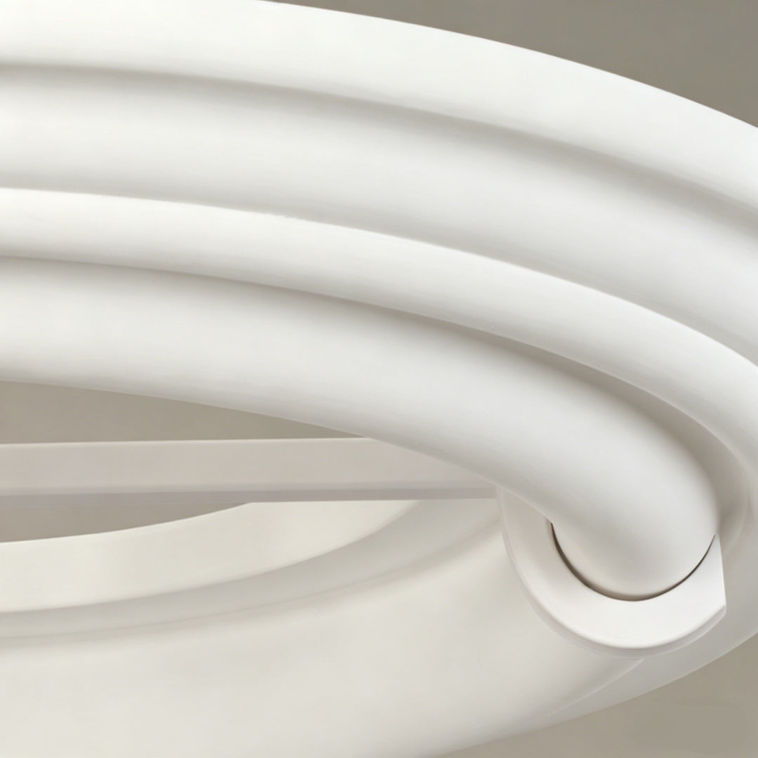Tiered Plaster Ring Chandelier 10