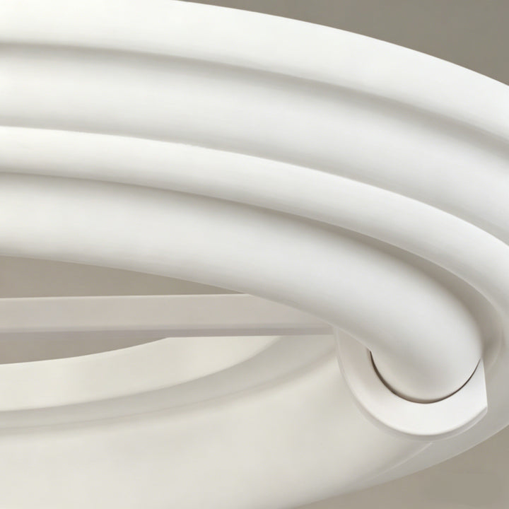 Tiered Plaster Ring Chandelier 10
