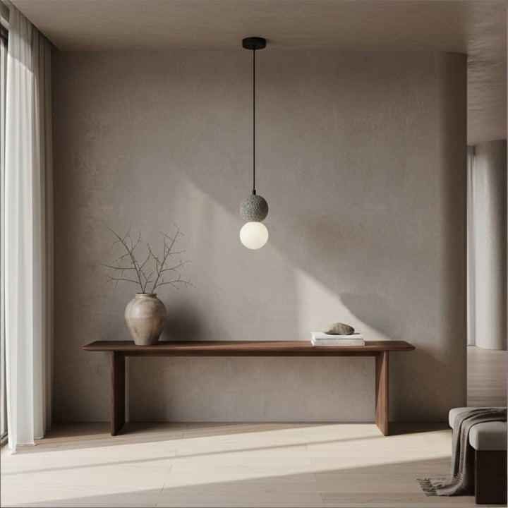 Travertine Globe Modern Pendant Light 12