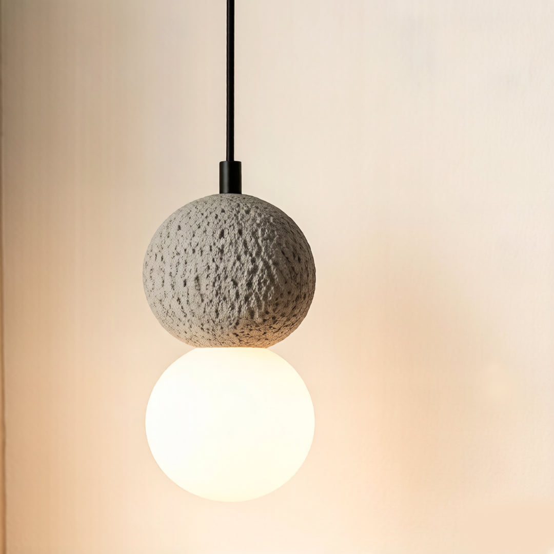 Travertine Globe Modern Pendant Light 13