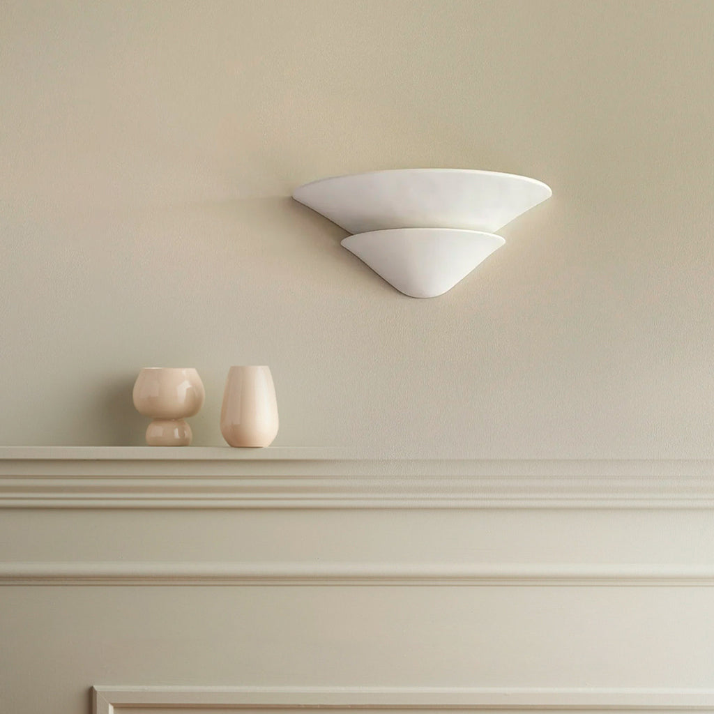 Triangular Plaster Wall Lamp 2