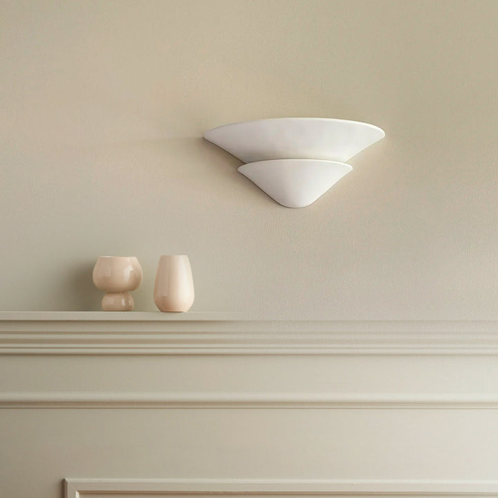 Triangular Plaster Wall Lamp 2