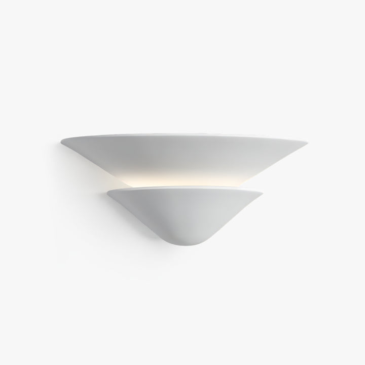 Dreieckige Gipswandlampe