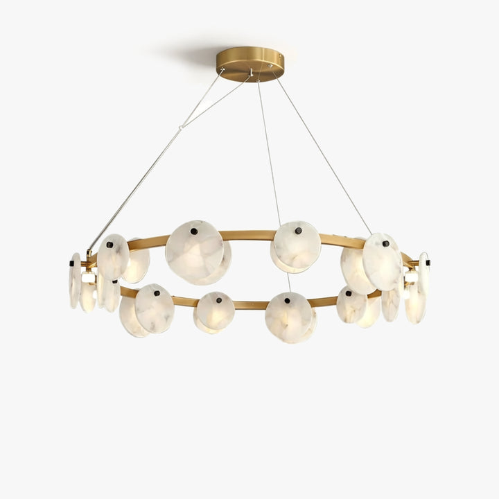 Trinidad Disc Alabaster Chandelier 1