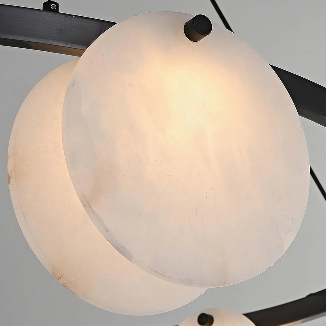 Trinidad Disc Alabaster Chandelier 14