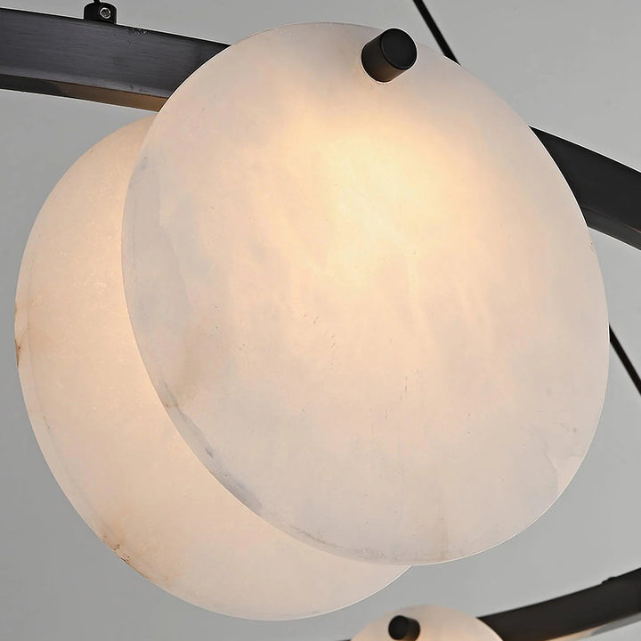 Trinidad Disc Alabaster Chandelier 14