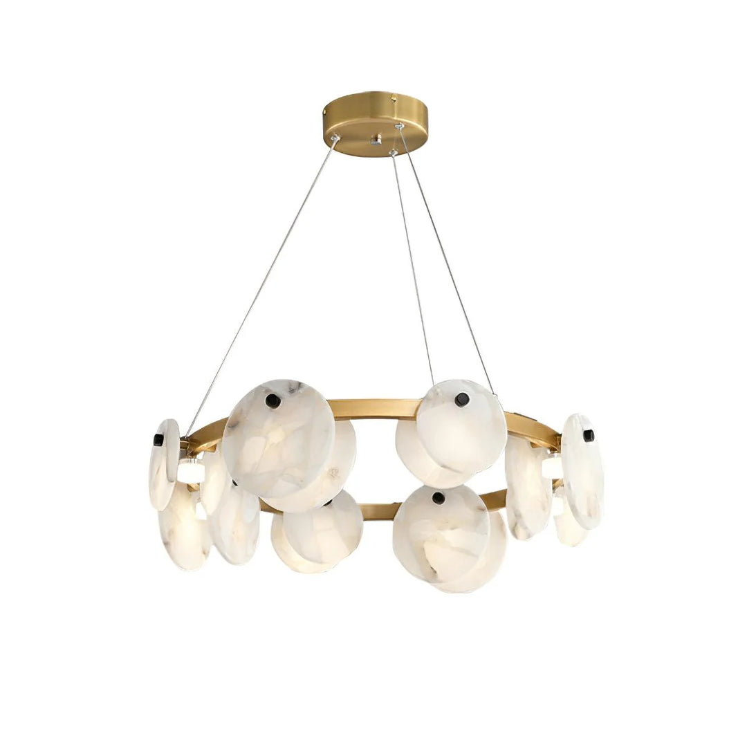 Trinidad Disc Alabaster Chandelier 16
