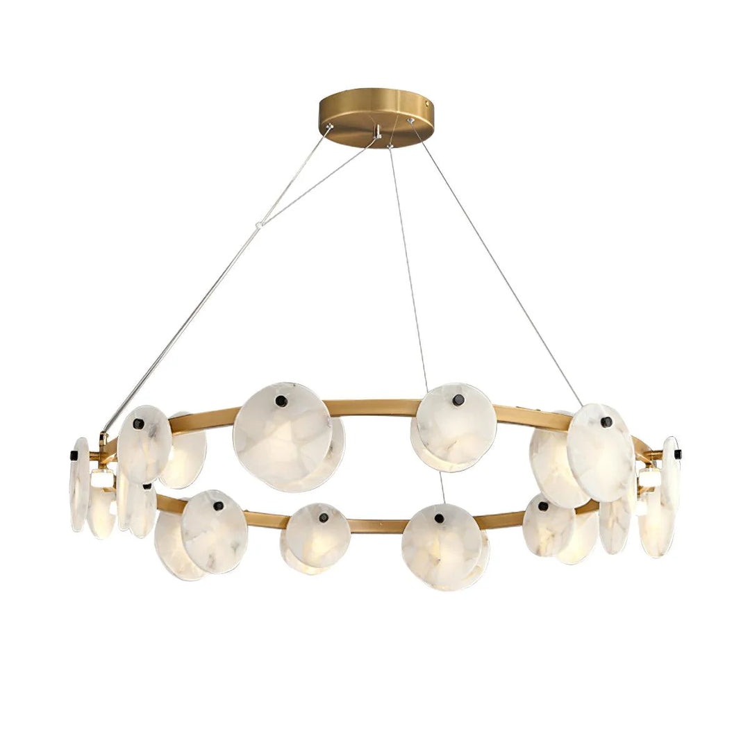 Trinidad Disc Alabaster Chandelier 18