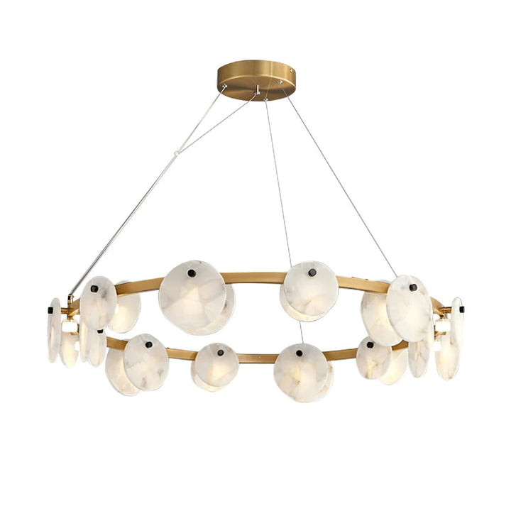 Trinidad Disc Alabaster Chandelier 18