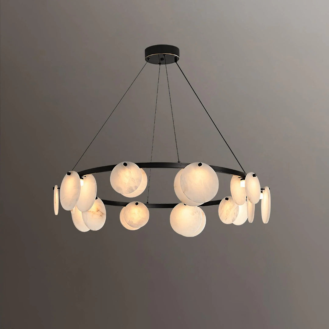 Trinidad Disc Alabaster Chandelier 20