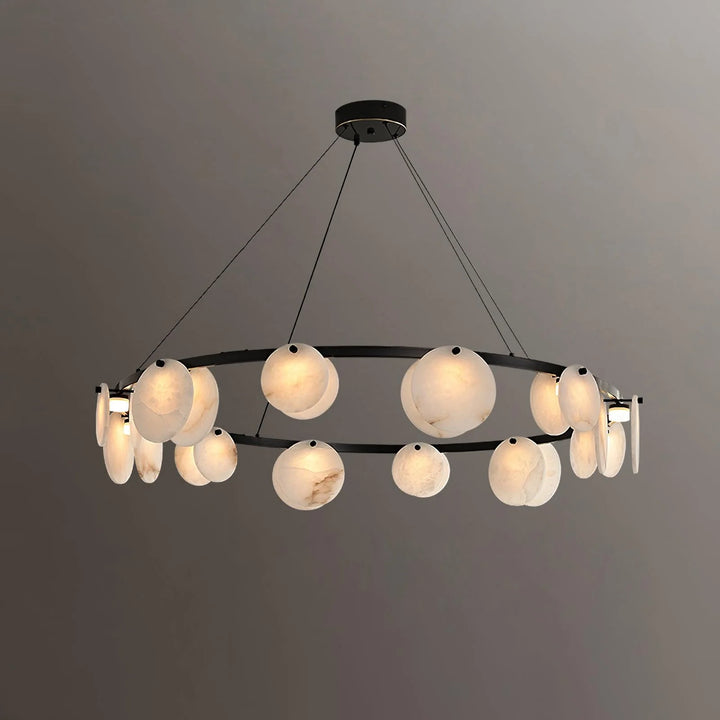Trinidad Disc Alabaster Chandelier 21