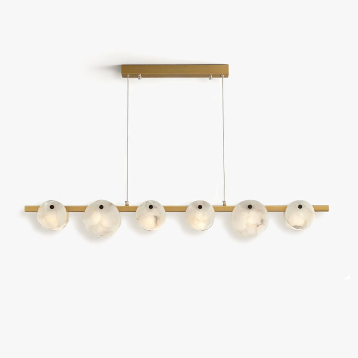 Trinidad Linear Disc Alabaster Chandelier 1