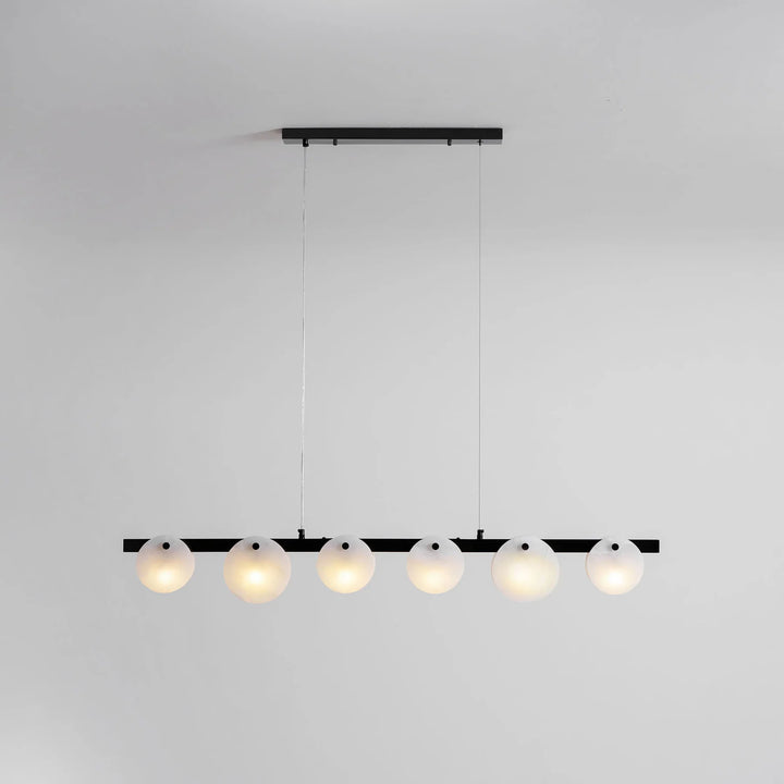 Trinidad Linear Disc Alabaster Chandelier 2