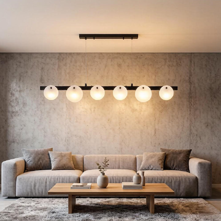 Trinidad Linear Disc Alabaster Chandelier 21