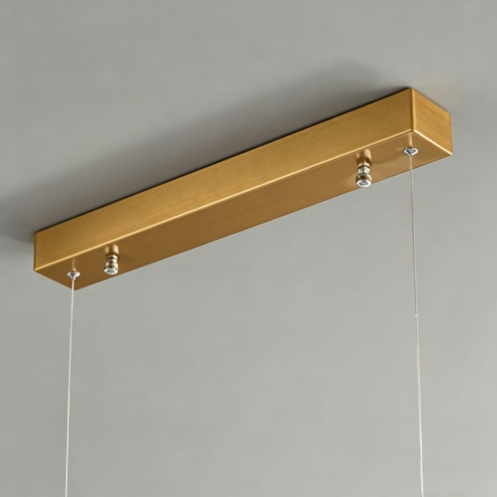 Trinidad Linear Disc Alabaster Chandelier 23