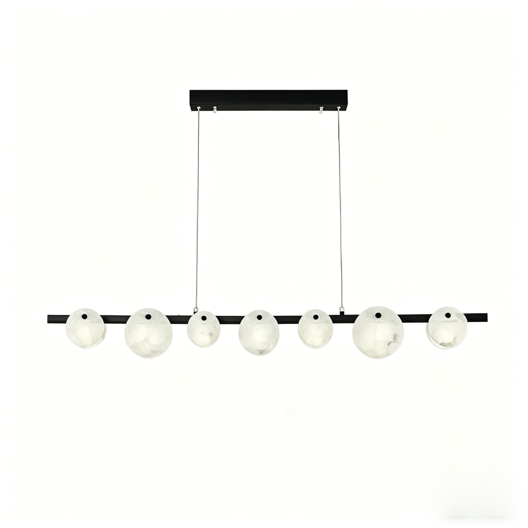 Trinidad Linear Disc Alabaster Chandelier 24