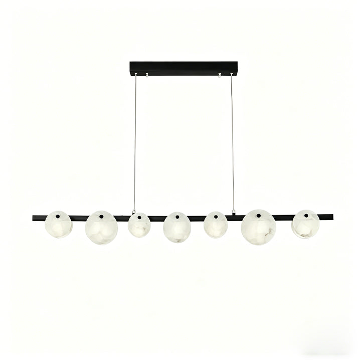Trinidad Linear Disc Alabaster Chandelier 24