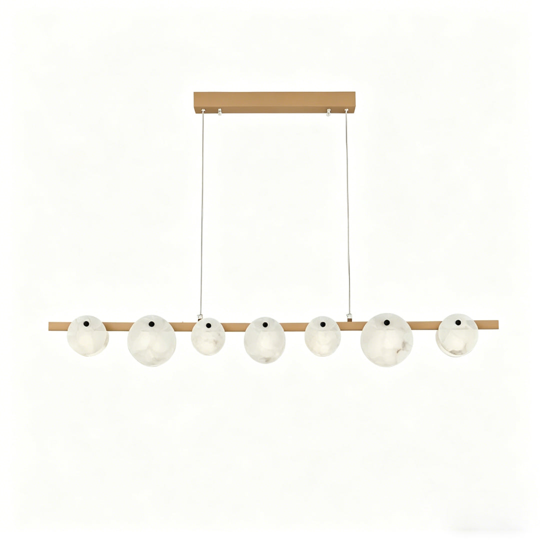 Trinidad Linear Disc Alabaster Chandelier 25