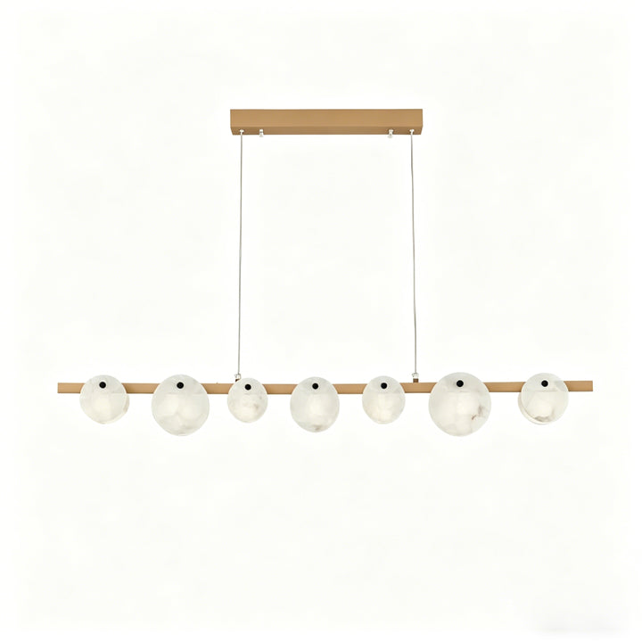 Trinidad Linear Disc Alabaster Chandelier 25