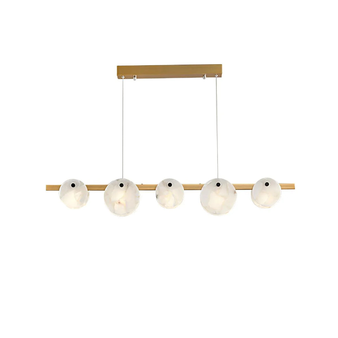 Trinidad Linear Disc Alabaster Chandelier 6