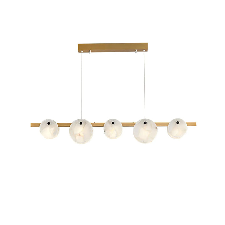 Trinidad Linear Disc Alabaster Chandelier 6
