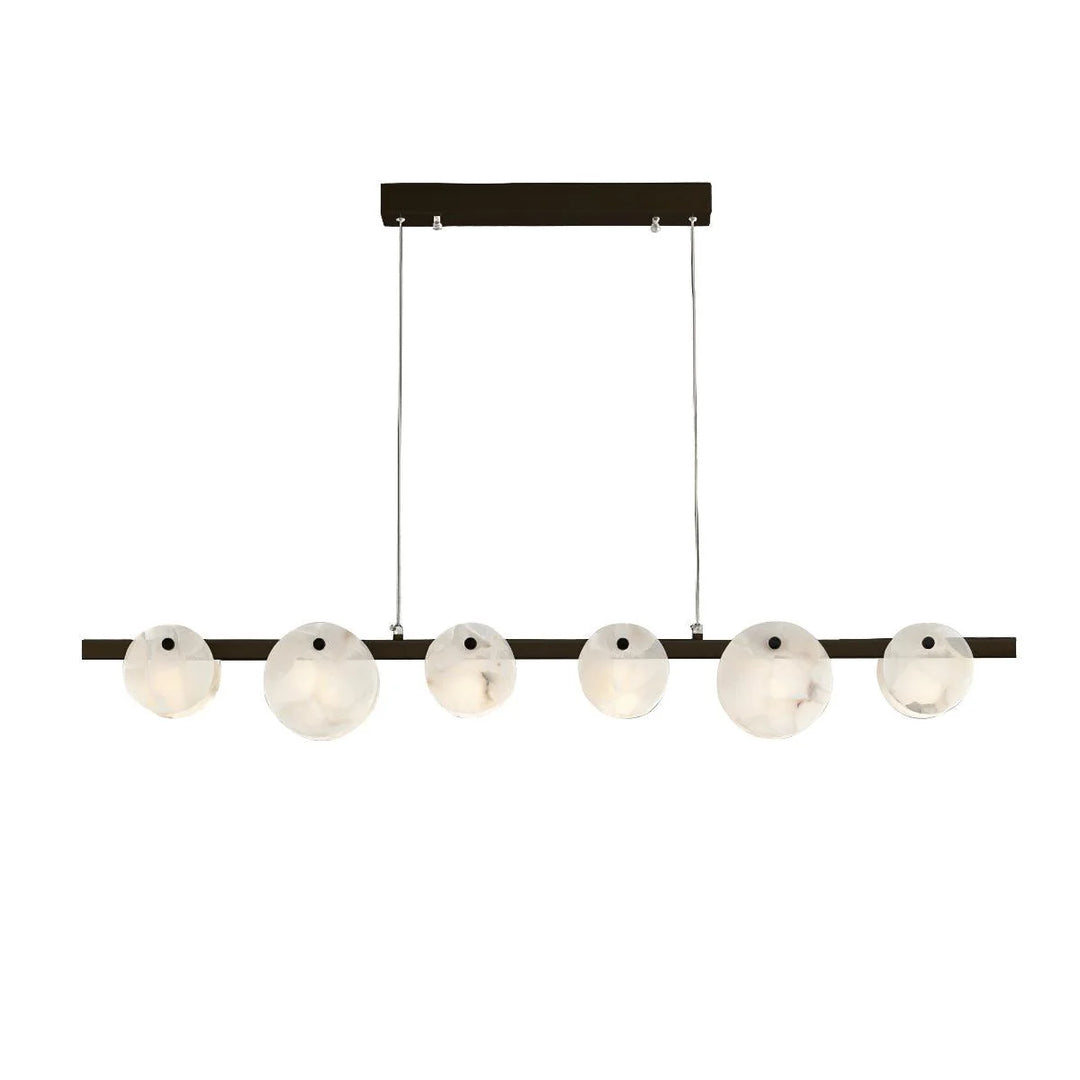 Trinidad Linear Disc Alabaster Chandelier 7