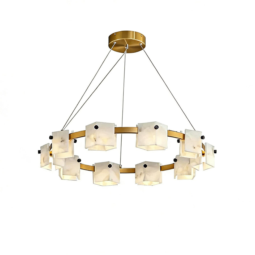 Trinidad Rhombus Alabaster Chandelier – AIBIALIGHT