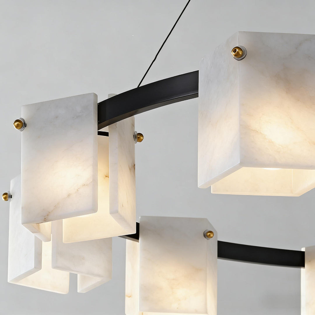 Trinidad Rhombus Alabaster Chandelier  3