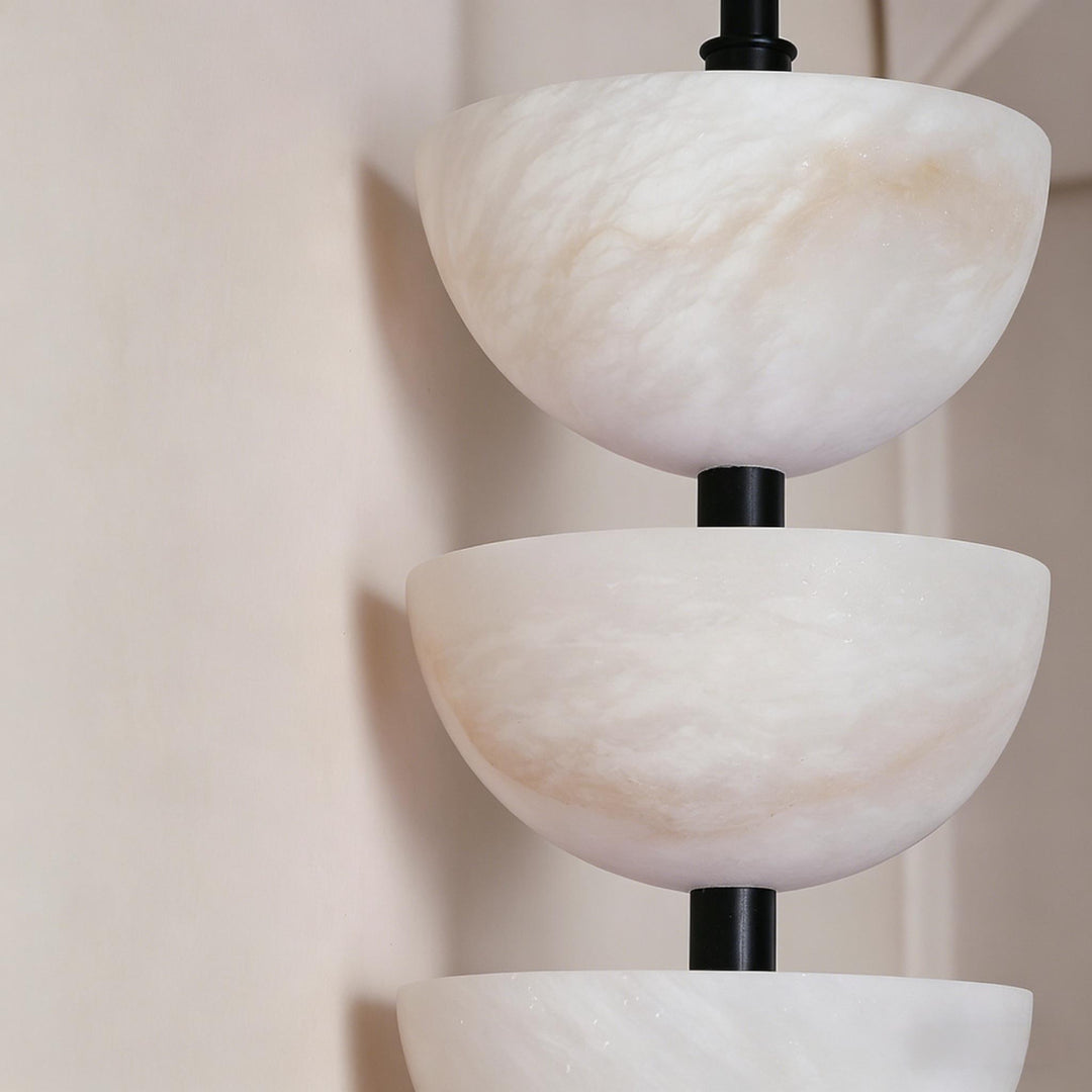 Triple Alabaster Wall Sconce 14