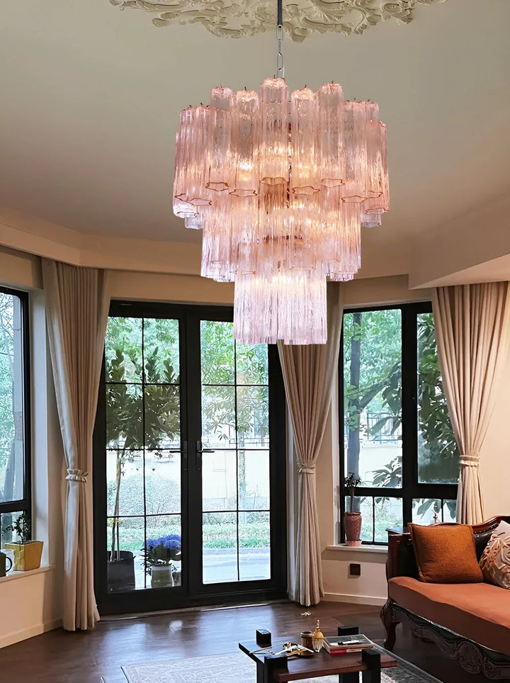 Tronchi Murano Glass Chandelier