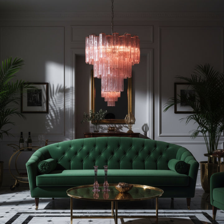 Tronchi Murano Glass Chandelier