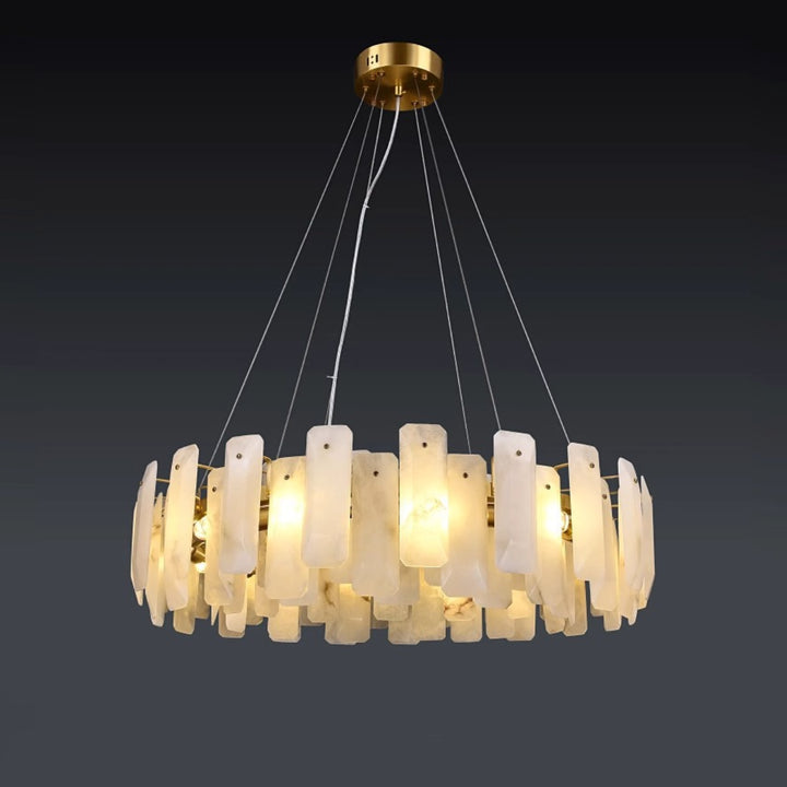 Vakker Alabaster Halo Chandelier 10