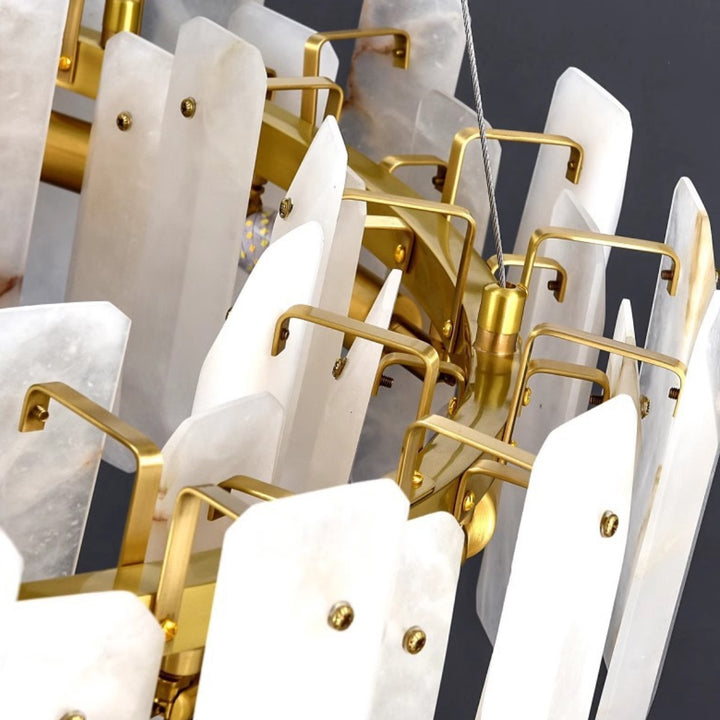 Vakker Alabaster Halo Chandelier 11