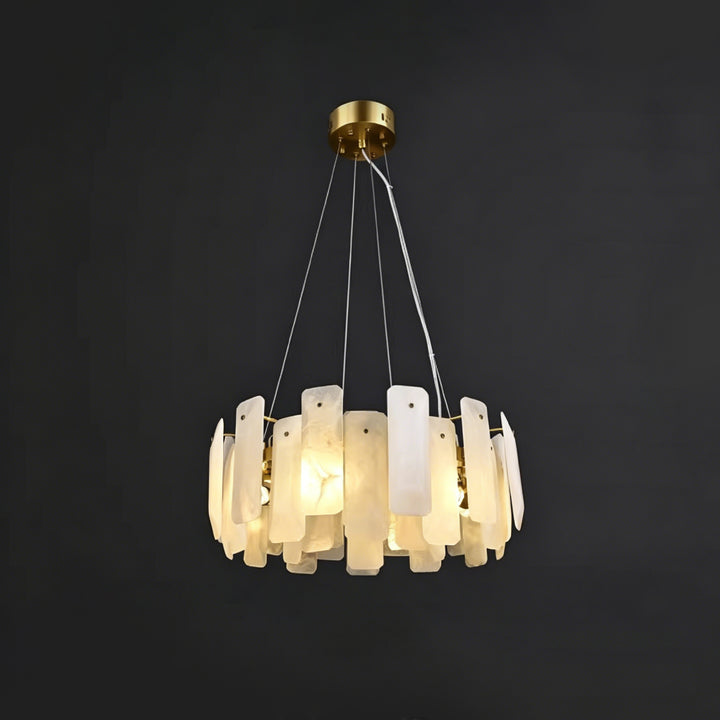 Vakker Alabaster Halo Chandelier 14