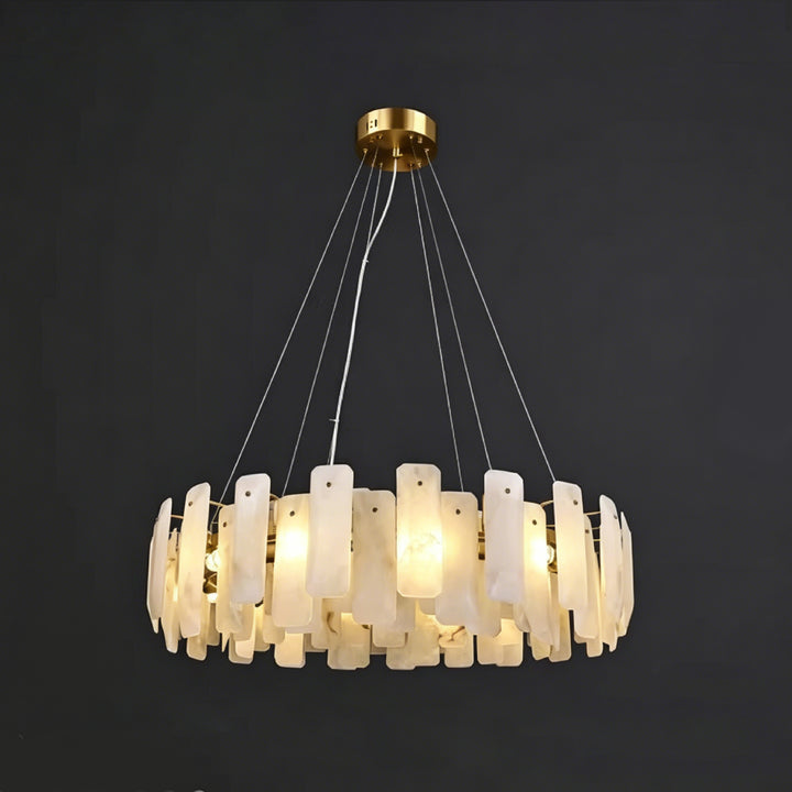Vakker Alabaster Halo Chandelier 15