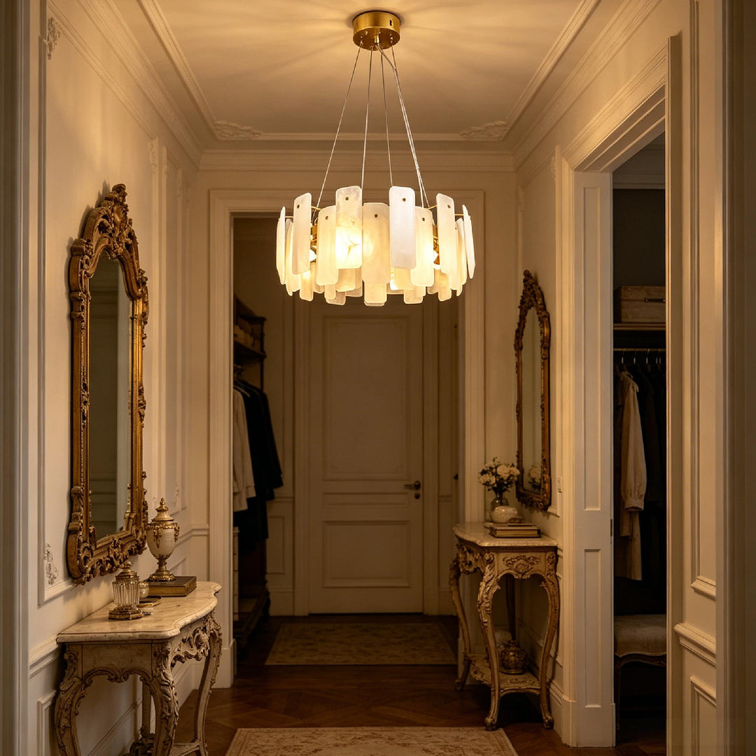 Vakker Alabaster Halo Chandelier 8