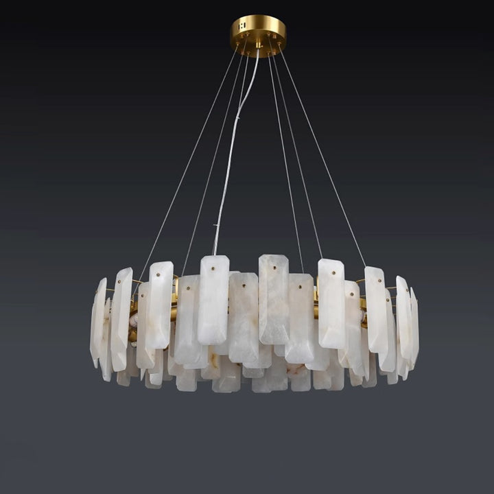 Vakker Alabaster Halo Chandelier 9