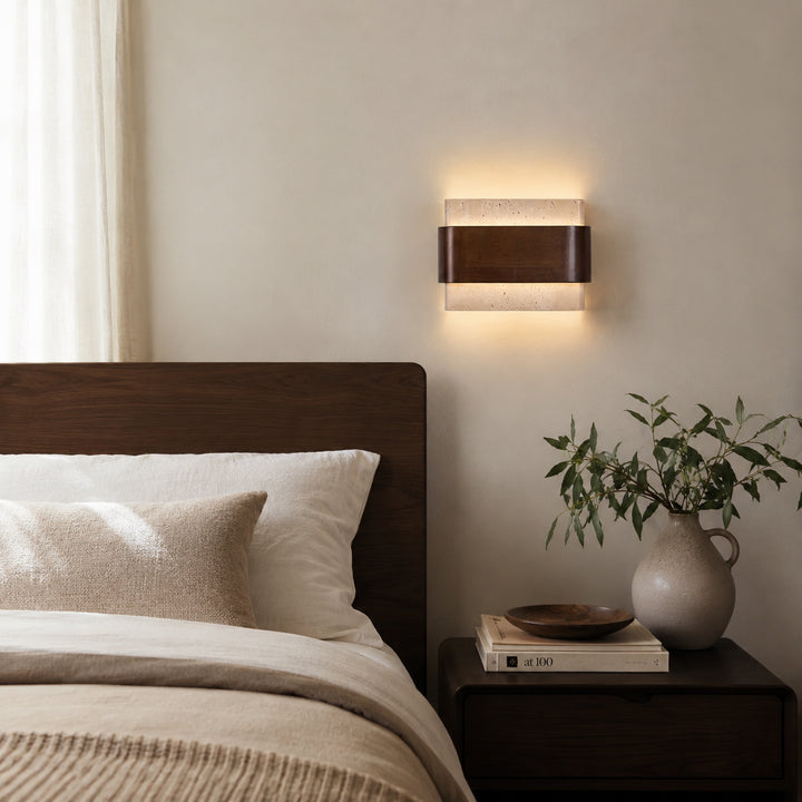 Valtiren Travertine Wall Lamp 8