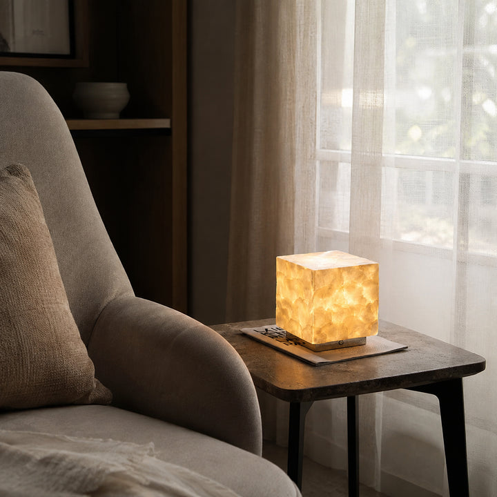 Verlunea Glass Cube Table Lamp 4