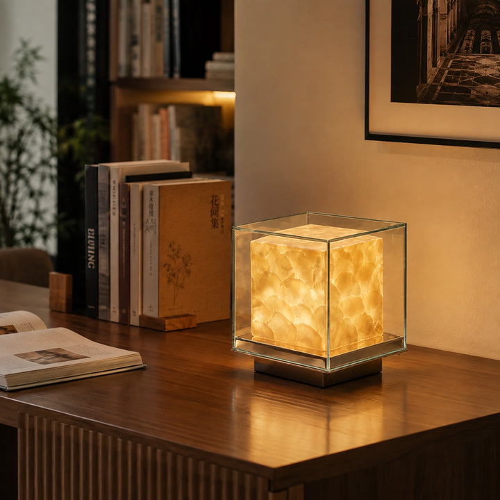 Verlunea Glass Cube Table Lamp 5
