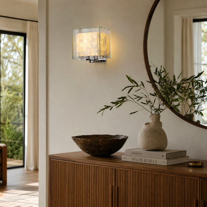 Verlunea Glass Cube Wall Lamp 4
