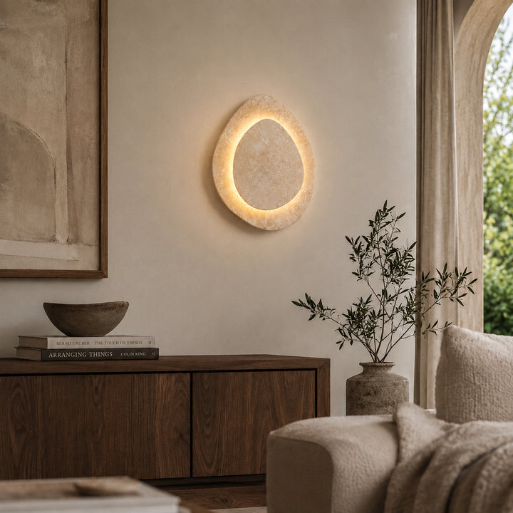 Verune Travertine Wall Lamp 9