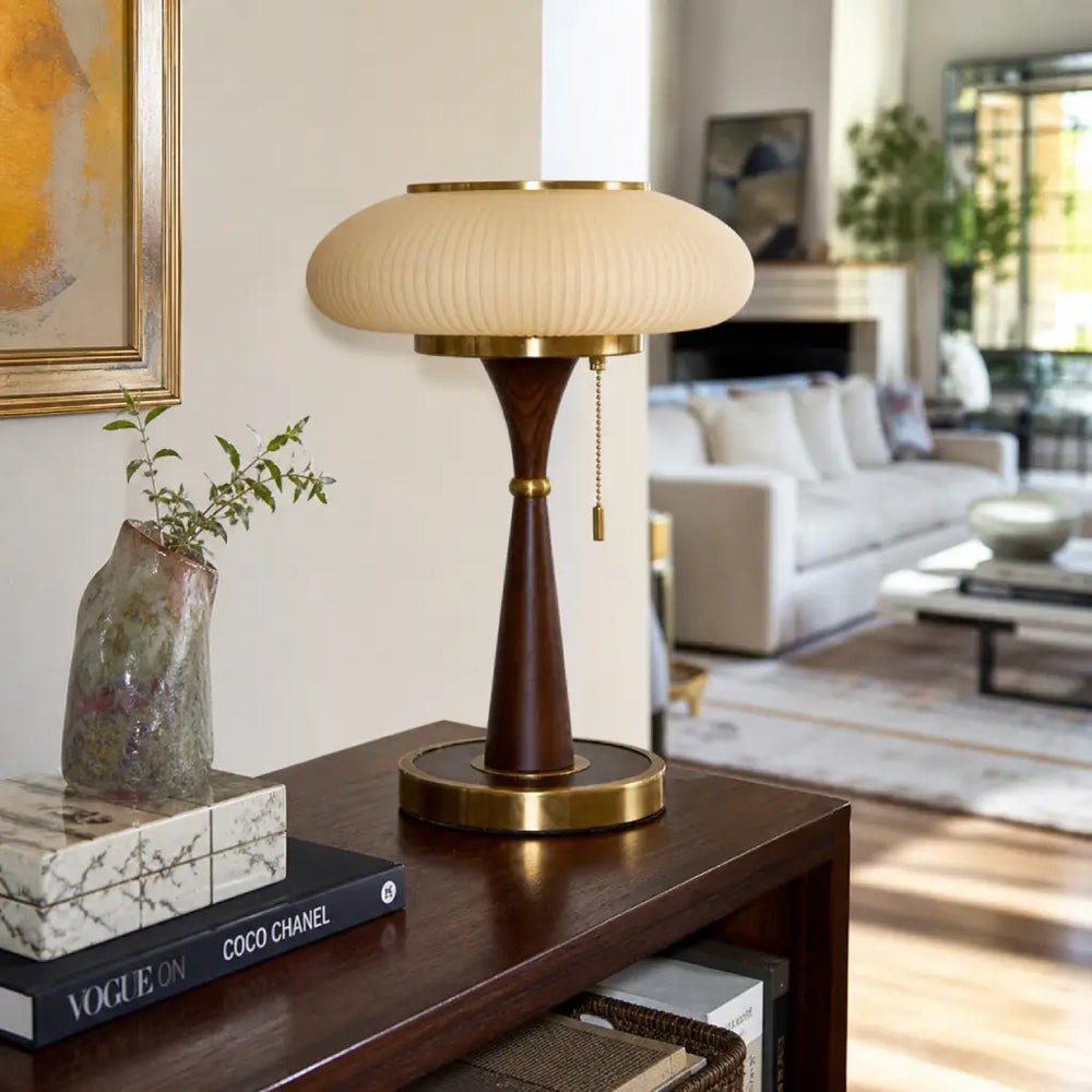Vesper Fluted Glass Table Lamp 11