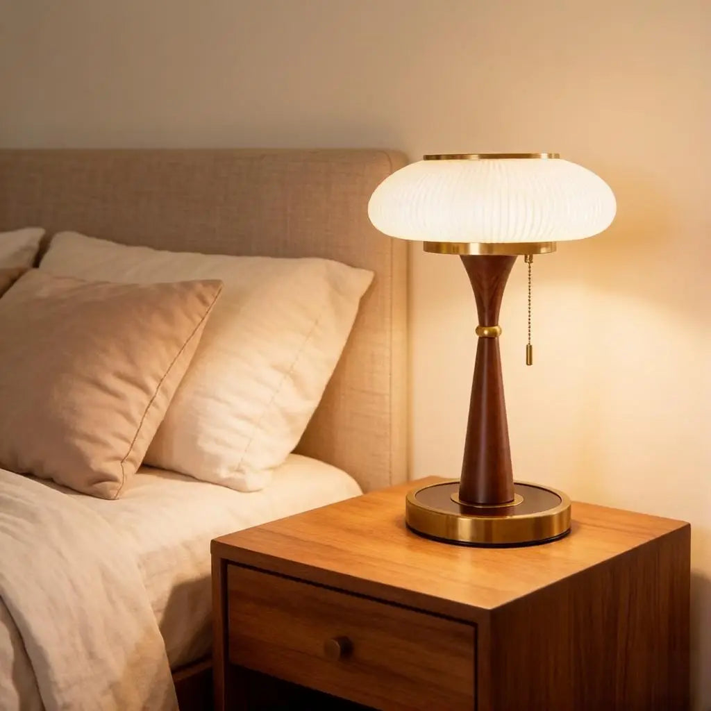 Vesper Fluted Glass Table Lamp 12